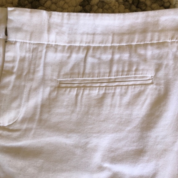 NWT Gap flat front  clean front White cotton canvas shorts size 8 - Picture 2 of 7
